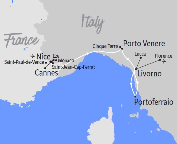French Italian map
