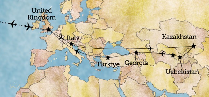 Silk Road map