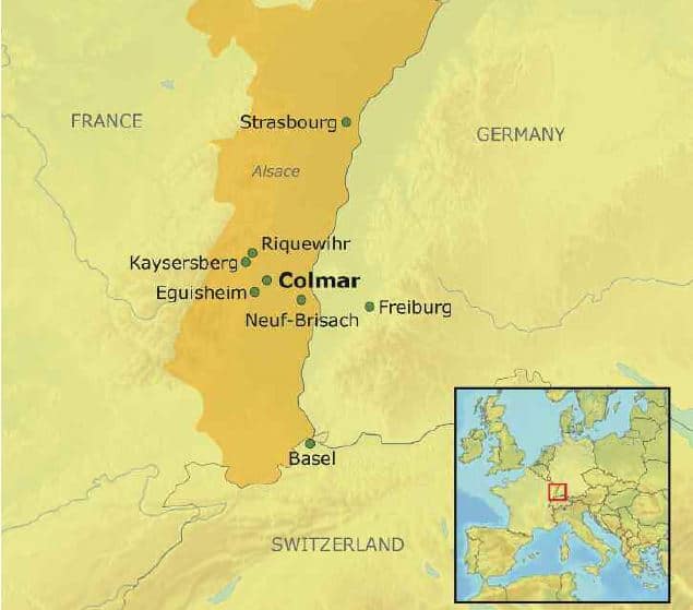 Alsace map