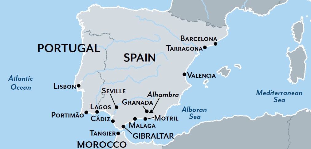 Iberia map