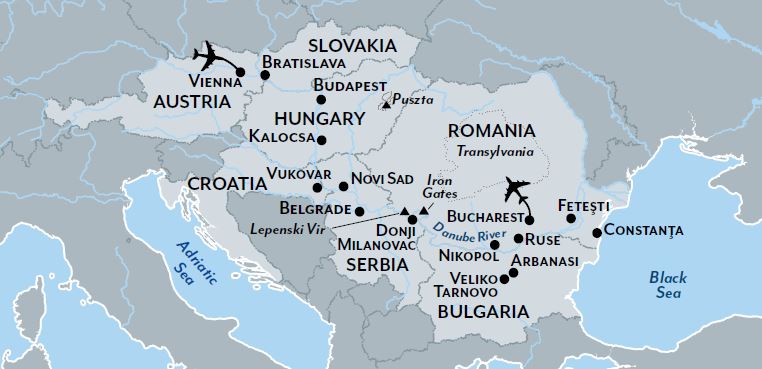 Danube map