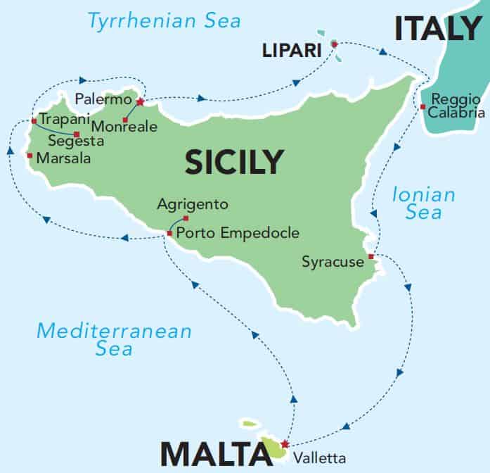 Sicily map