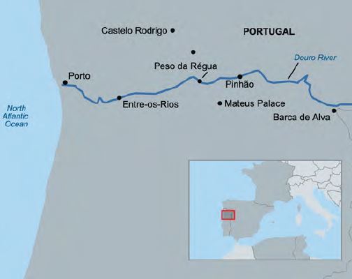 douro river map