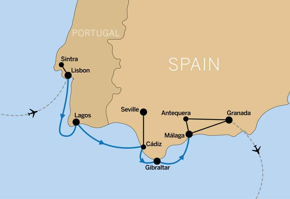 Iberia map
