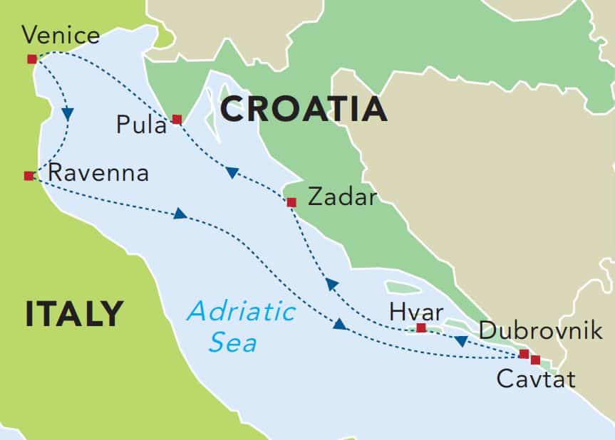 Adriatic Ody map
