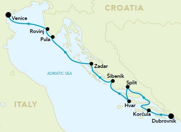 Adriatic map