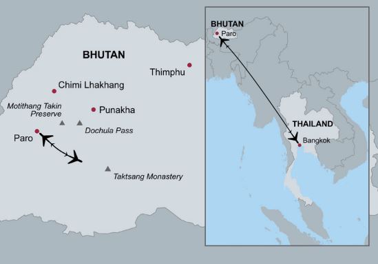 Bhutan map