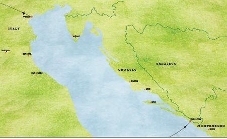 Adriatic map