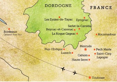 Dordogne map