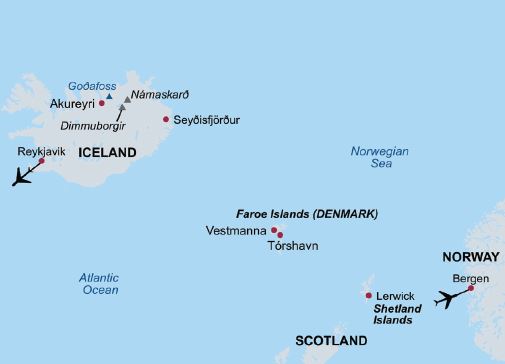 Isles of North map