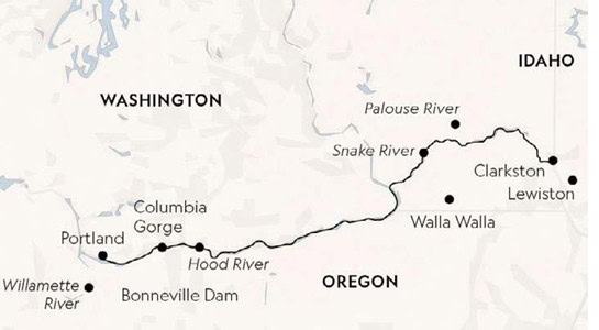 Columbia Snake map March