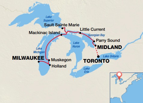 Great Lakes map