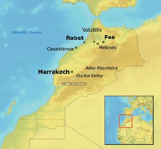 Morocco map