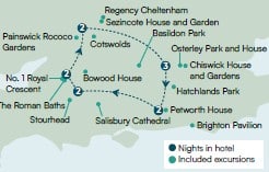 Glories map